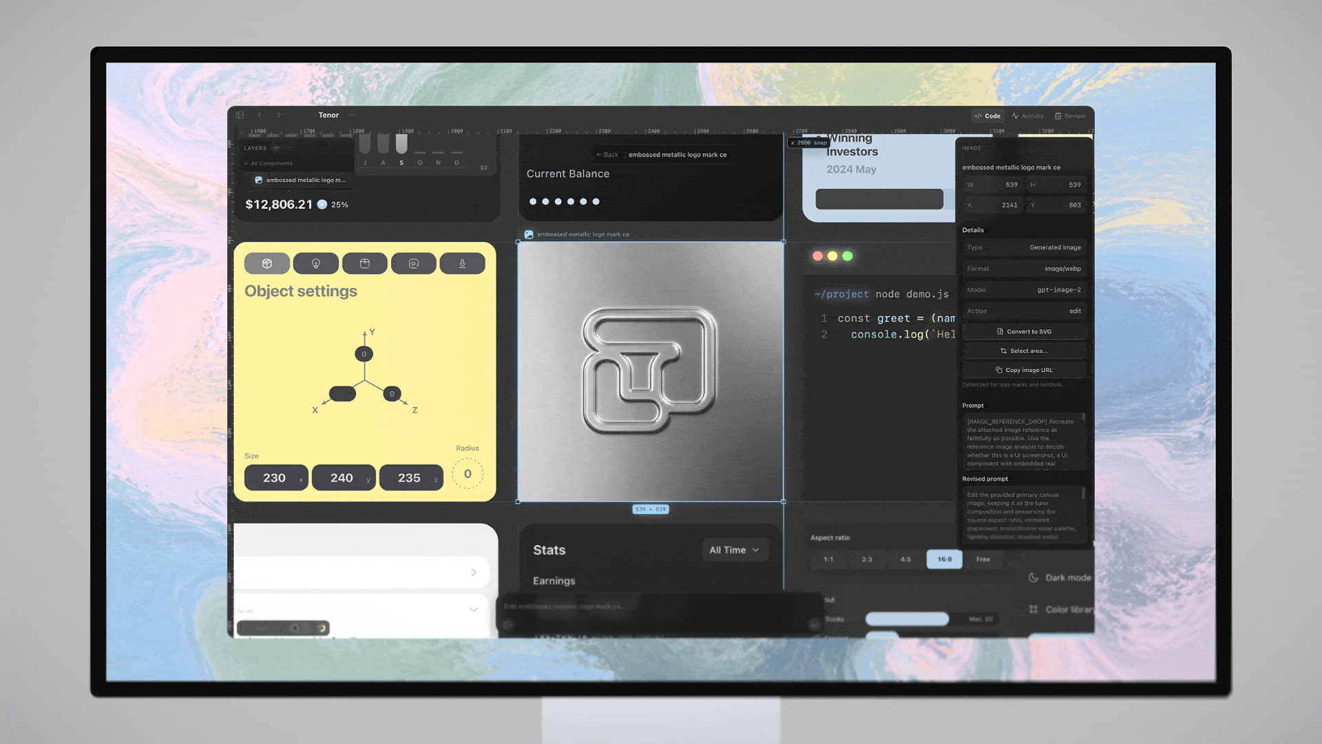 Tenor v0.3 interface graphics animation