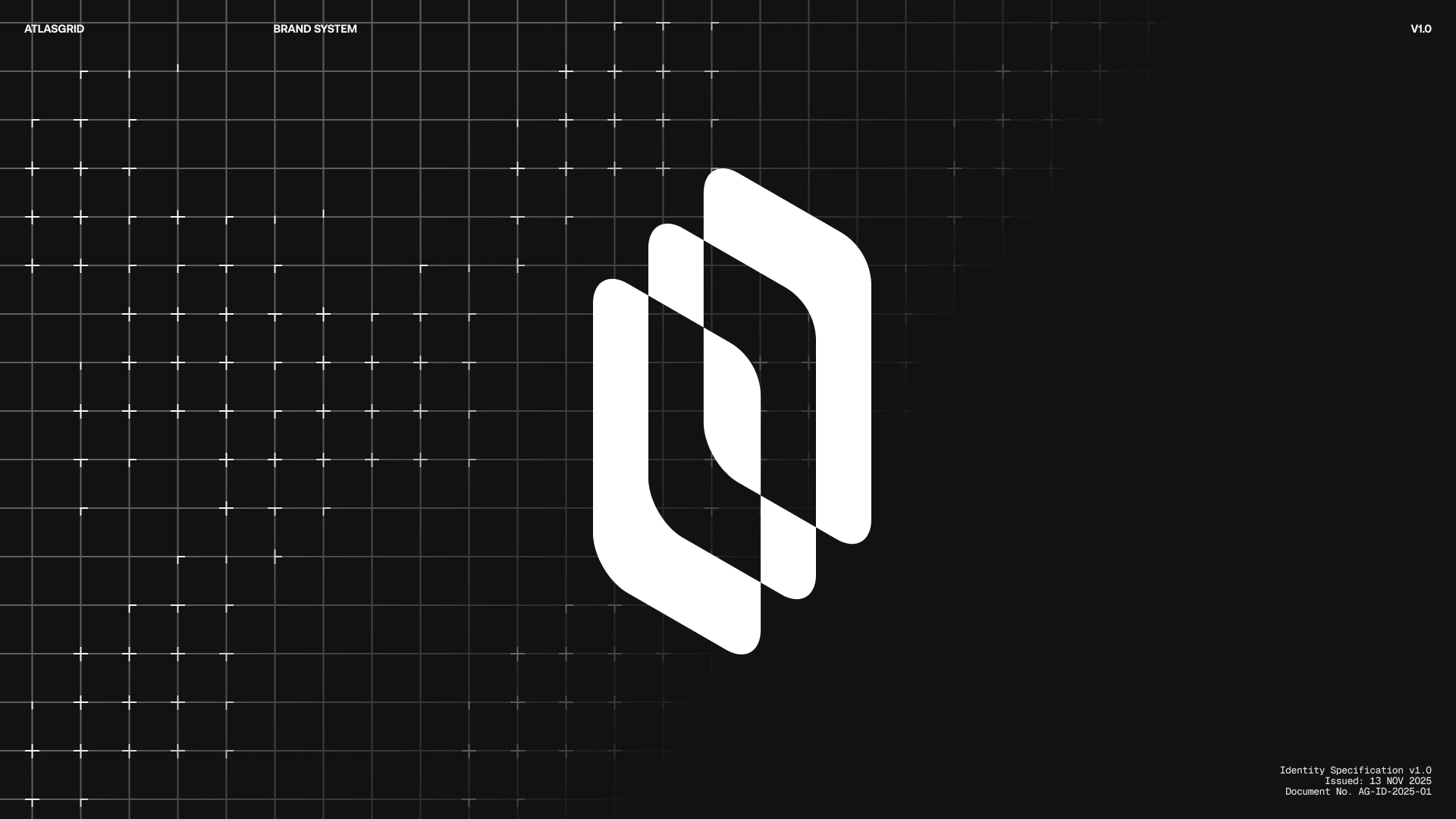 AtlasGrid brand system guide animation